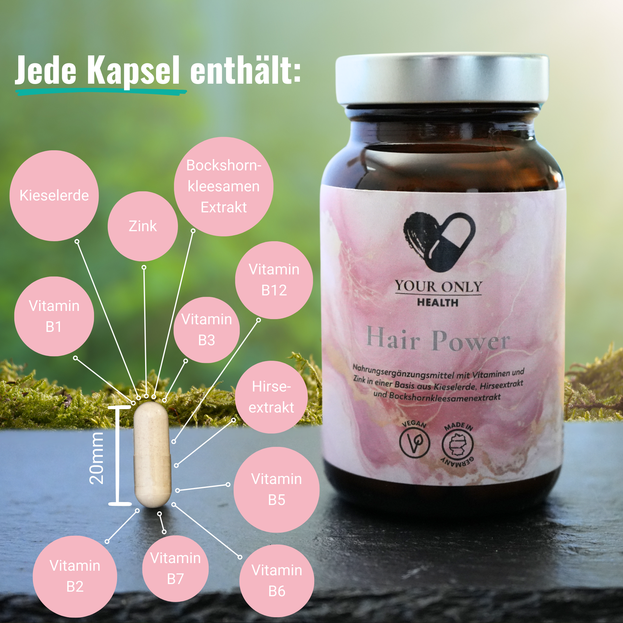 Hair Power - 60 Kapseln