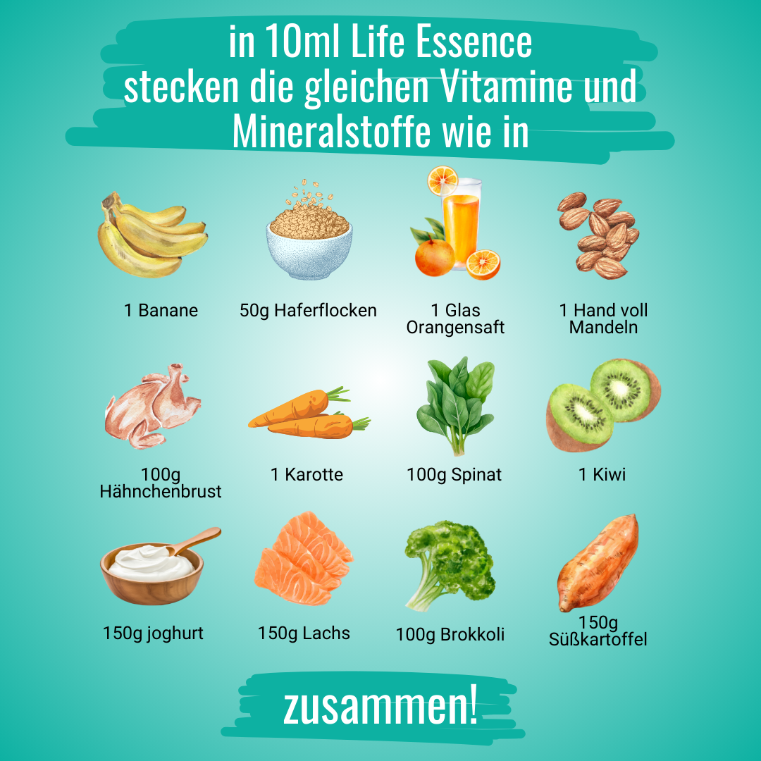 Life Essence - Powerkonzentrat - 350 ml Glasflasche
