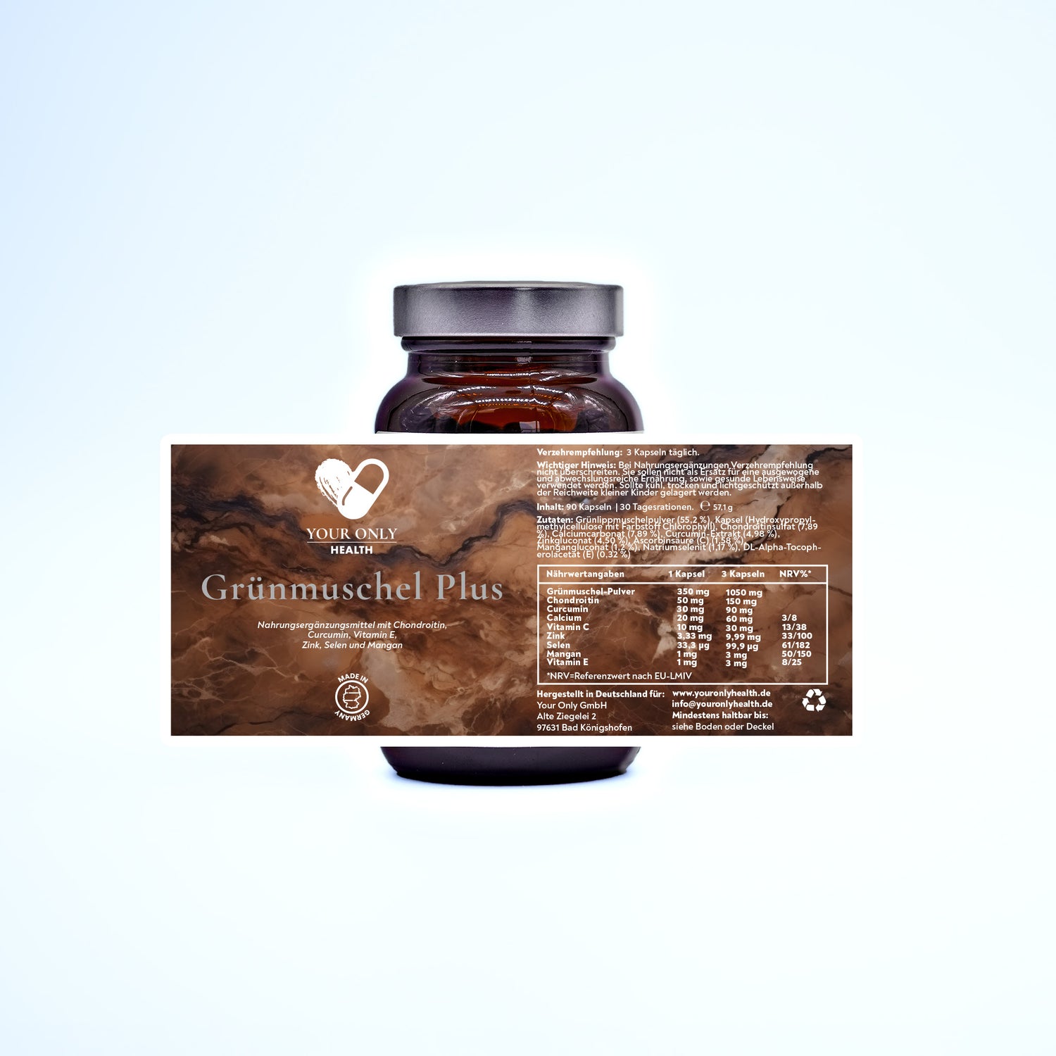Grünmuschel-Mineral-Vitamin-Komplex - 90 Kapseln