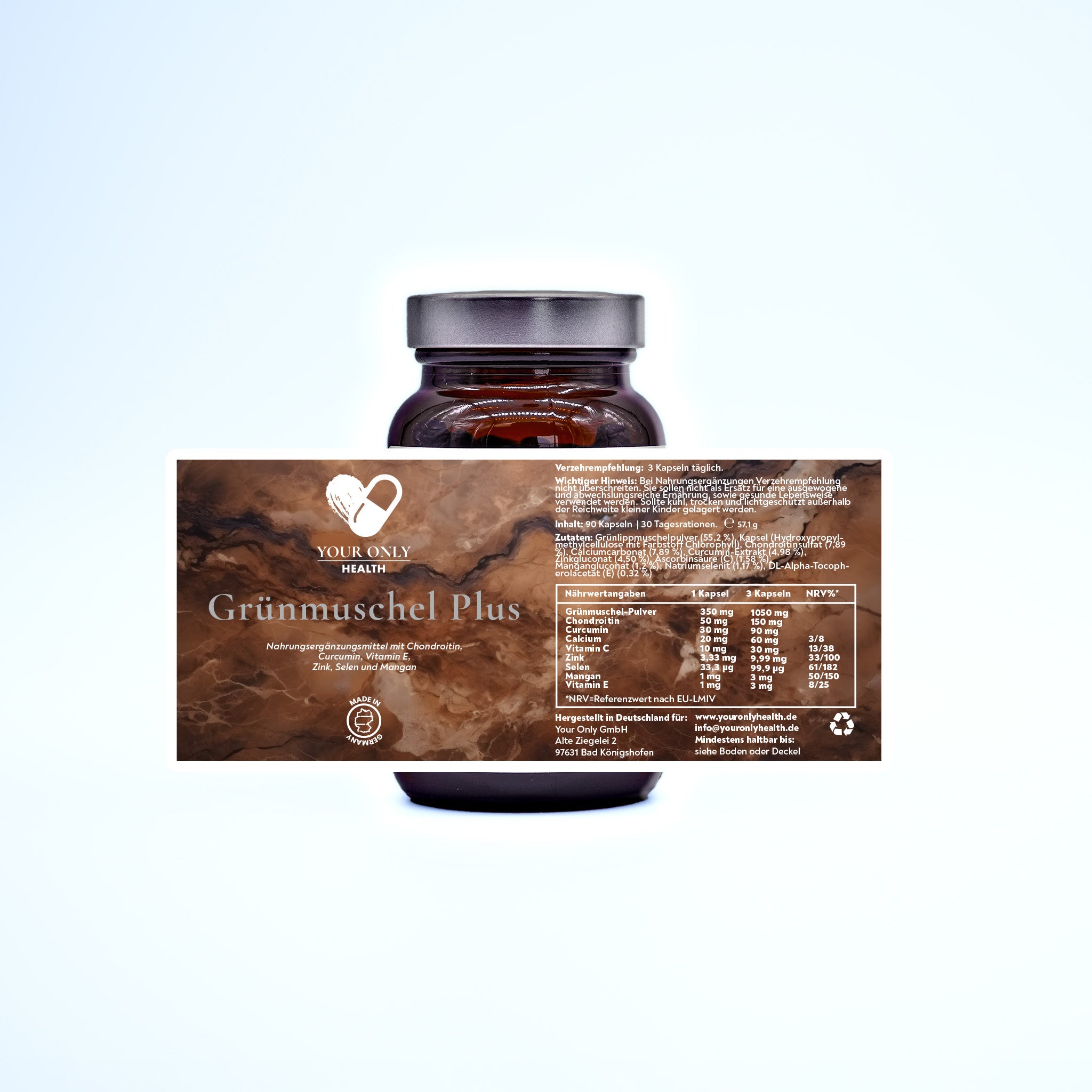 Grünmuschel-Mineral-Vitamin-Komplex - 90 Kapseln
