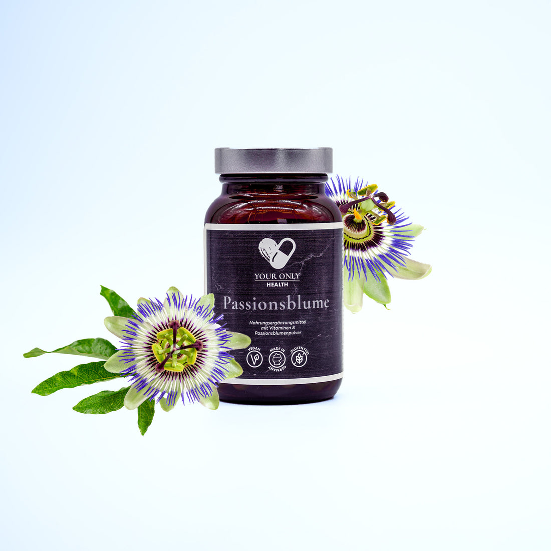 Passionsblumenpulver mit Vitamin-Komplex - 60 Kapseln