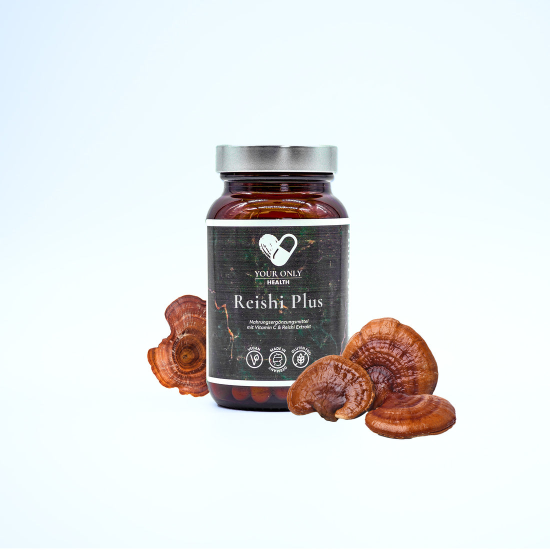 Reishi-Pilz-Extrakt und Vitamin C - 60 Kapseln
